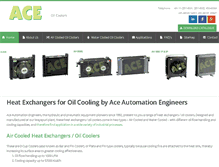Tablet Screenshot of aircooledoilcoolers.com